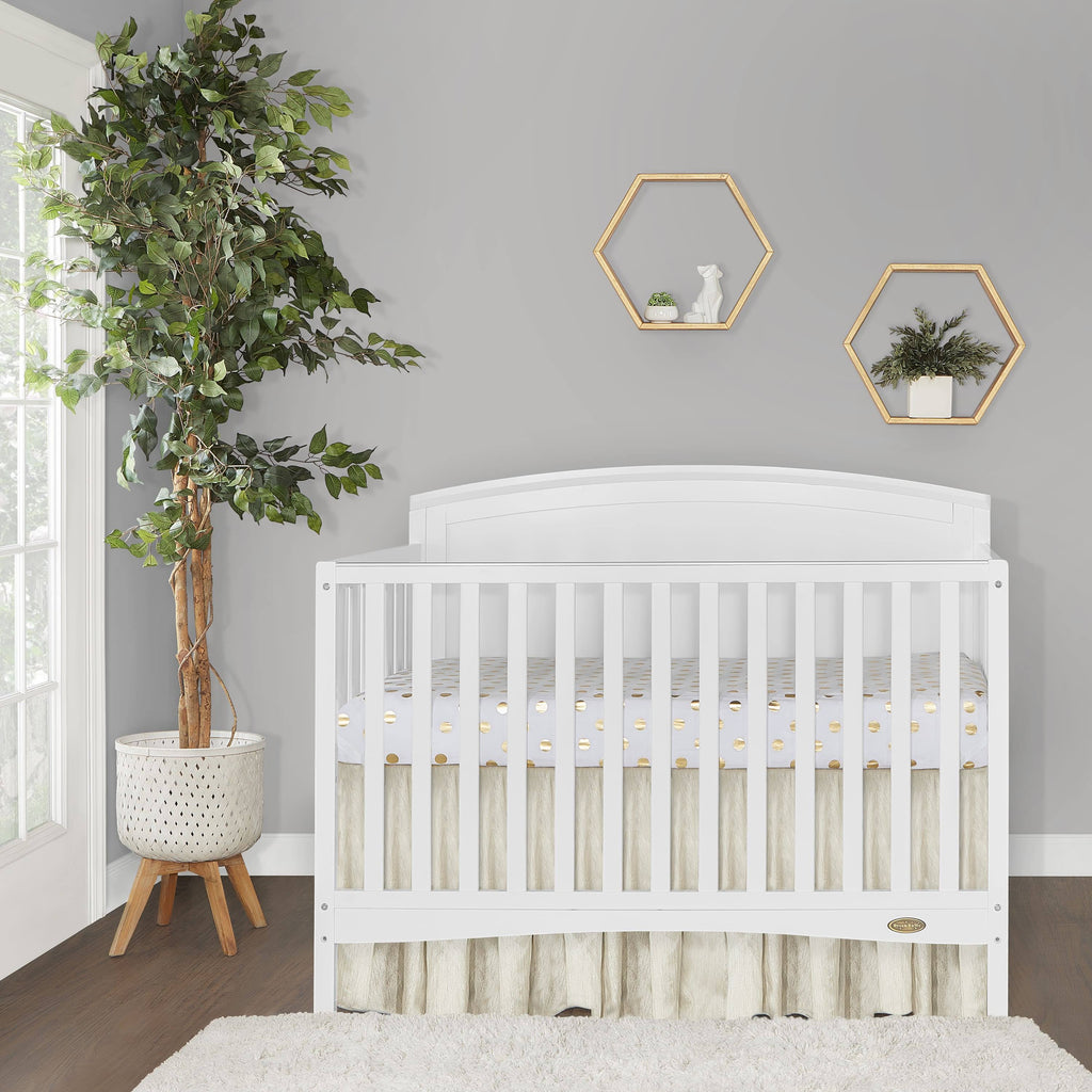 5-in-1 Convertible Full Panel Crib in White K958129