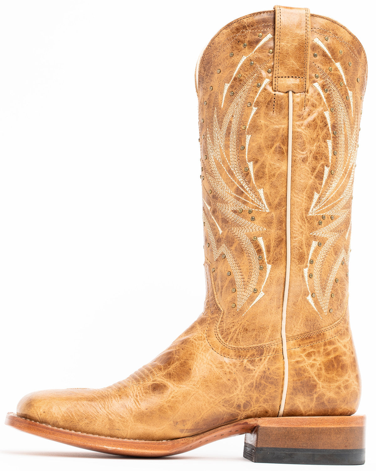 Women's Hybrid Leather TPU Cowboy Performance Boot Broad Tan I5496