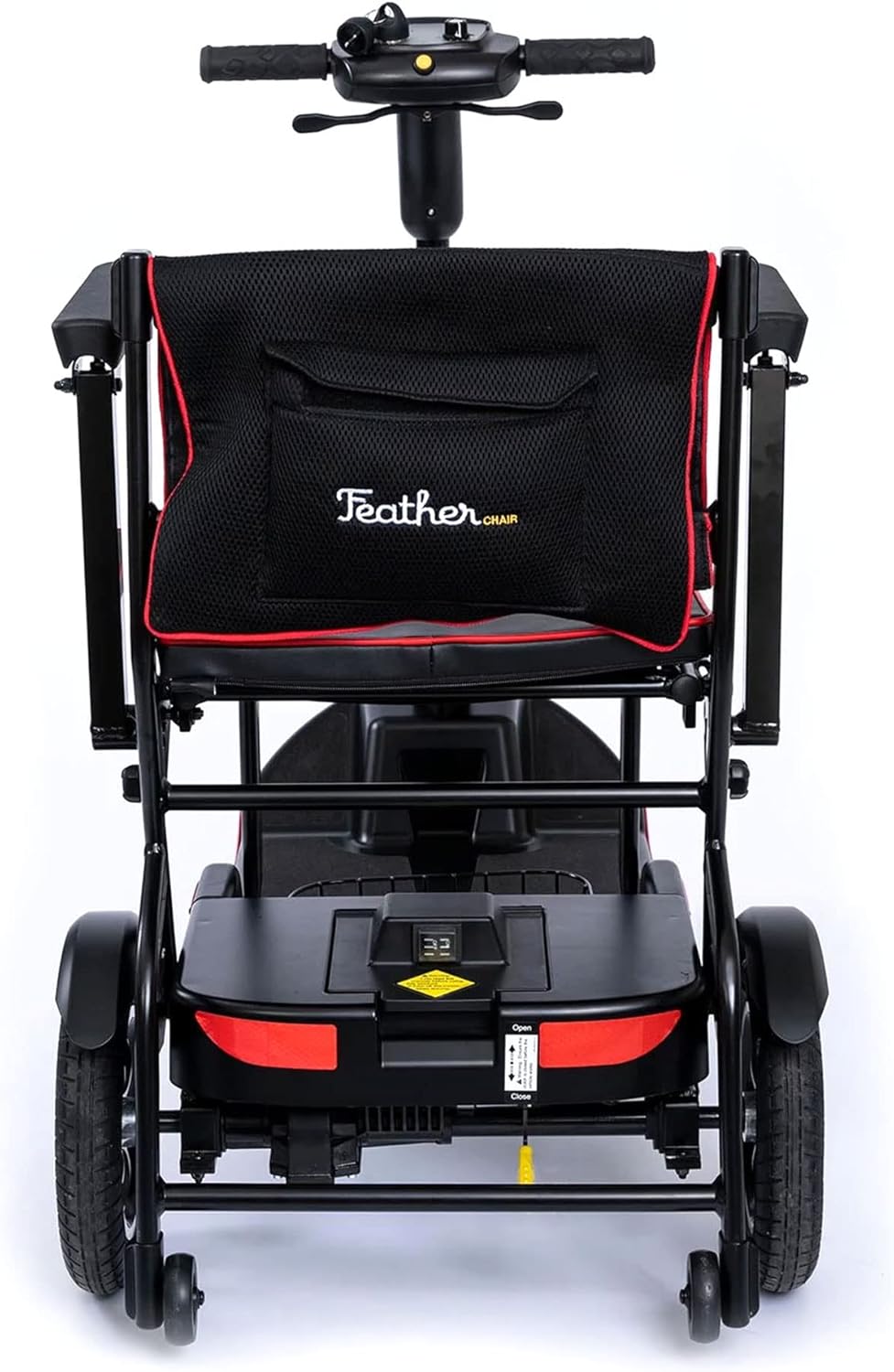 Black 4 Wheel Mobility Scooter with Arm Rests and Basket W393