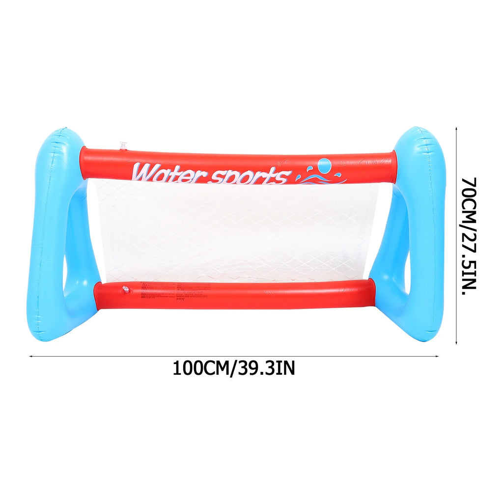 Inflatable Pool Float Set with Volleyball Net and Volleyballs R2936