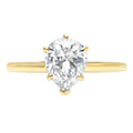14K Yellow Gold Solitaire Engagement Ring size 8 V298252