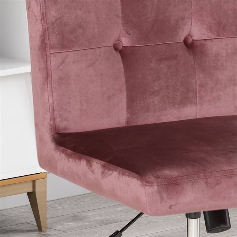 Blush Tufted Swivel Chair A7690