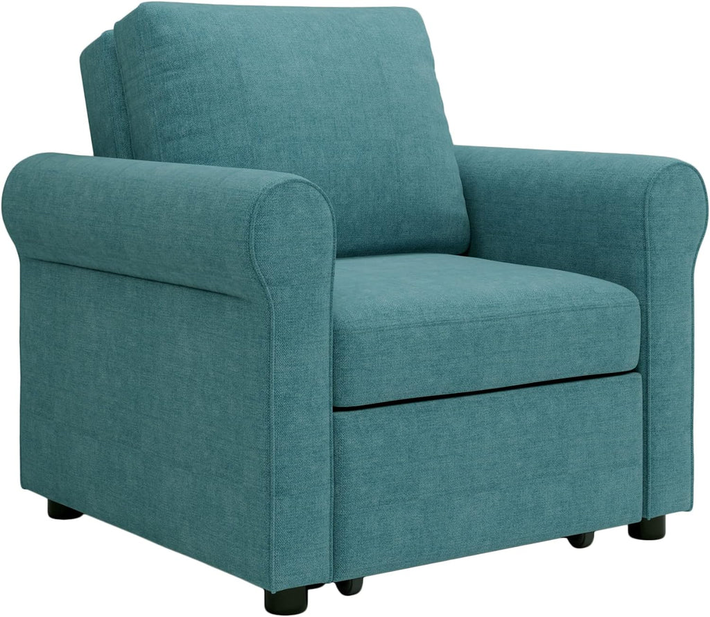 Teal 3-In-1 Single Sofa Bed W9185