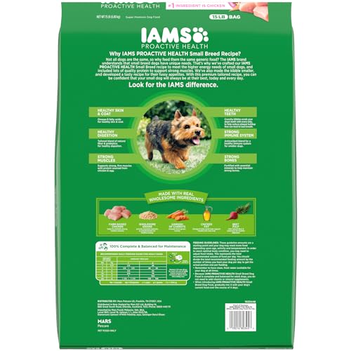 15 lb. Small Breed Adult Dry Dog Food with Real Chicken M845