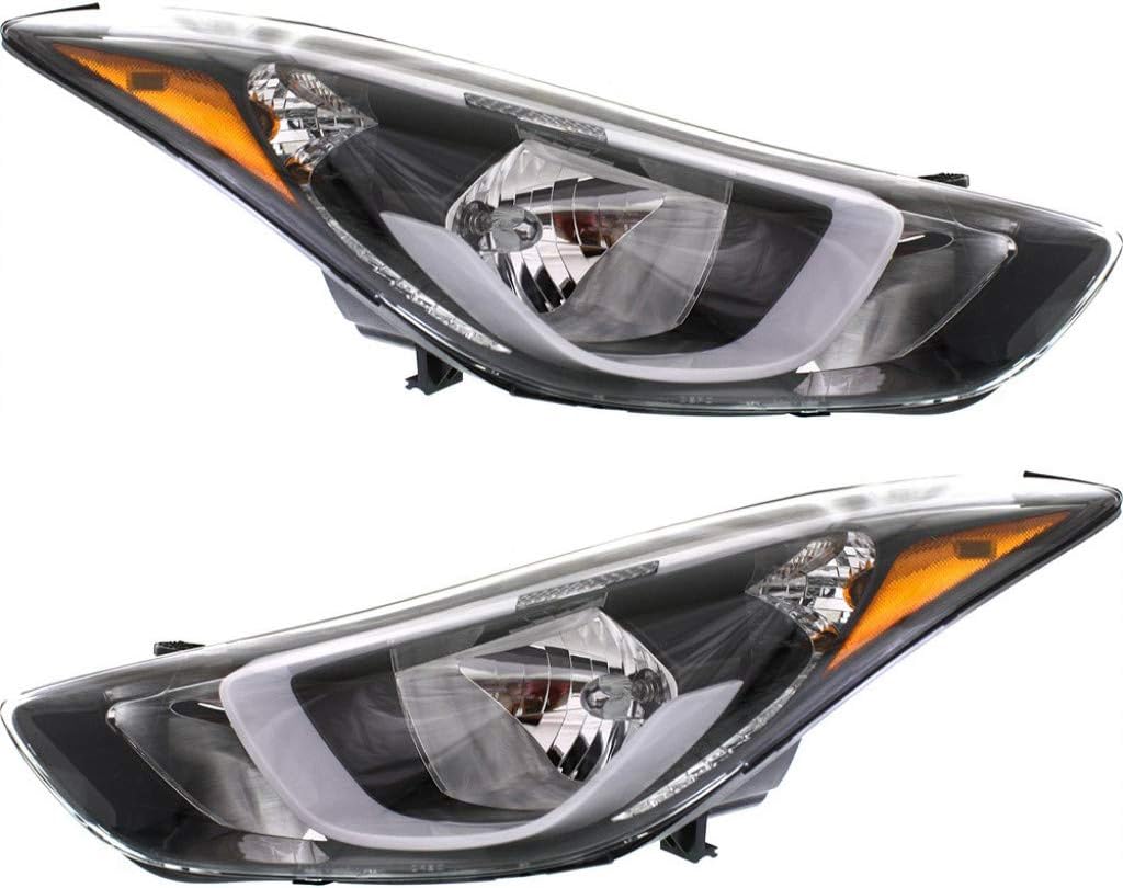 Headlight Assembly for Hyundai Elantra 2014 2015 2016 Driver Side Halogen Sedan O951