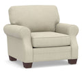 Oatmeal Chenille Armchair Z449
