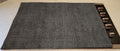 Black/Gray Faux Burlap Stove Top Cover F5949