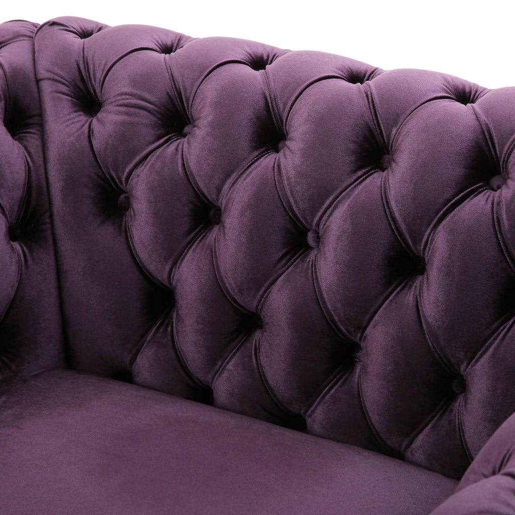 Dark Gray Velvet Club Chair C4521