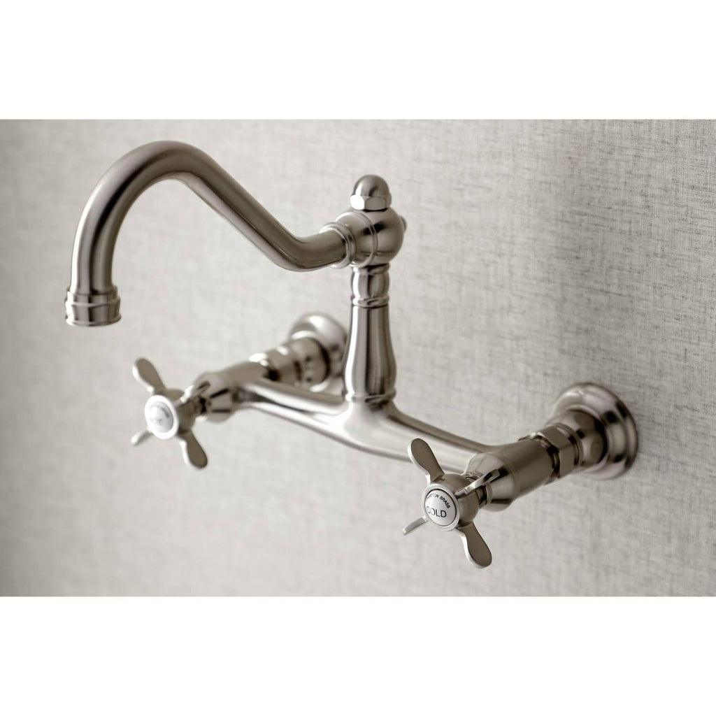 8x22 Center Wall Mount Bathroom Faucet, Oil Rubbed Bronze E30147