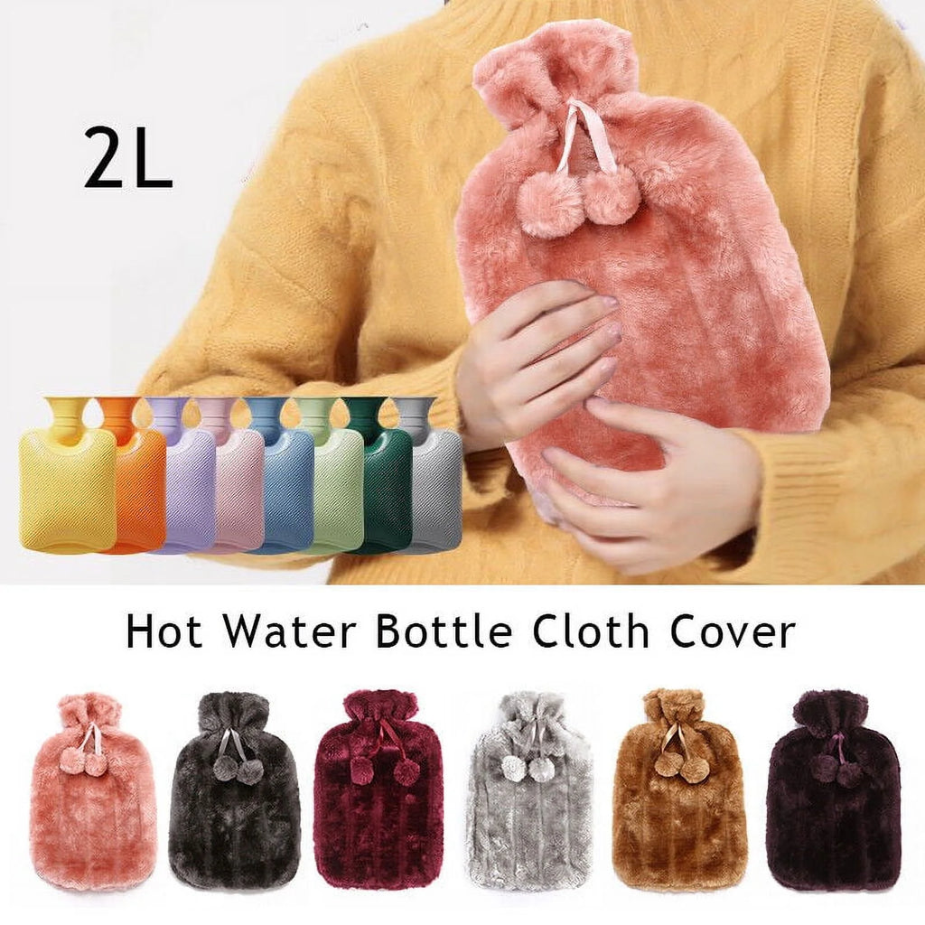 Faux Fur Hot Water Bottle Cover 2L J456