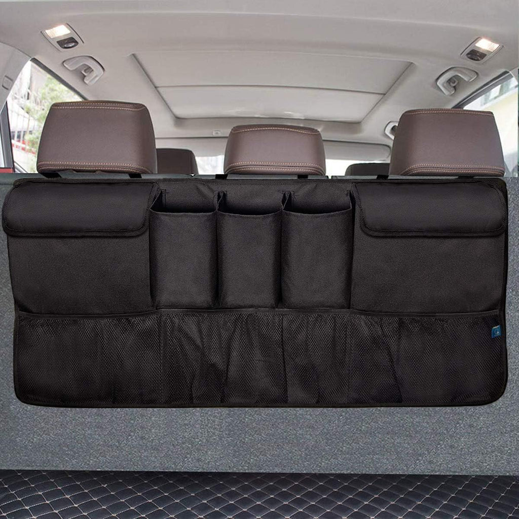 Trunk Organizer Car Storage with 5 Deep Pockets & 4 Pockets Mesh, Pack of 2 G41057