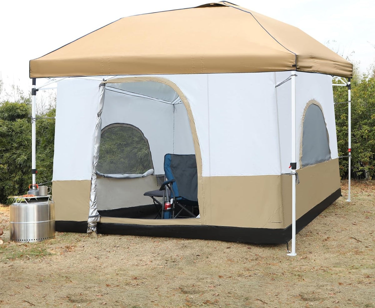 10' x 10' Khaki Camping Inner Tent Square Tent with Full Floor L503989