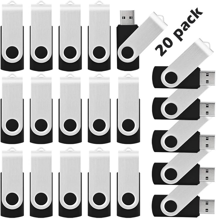 Black 4GB USB Flash Drive Pack of 2 L538503