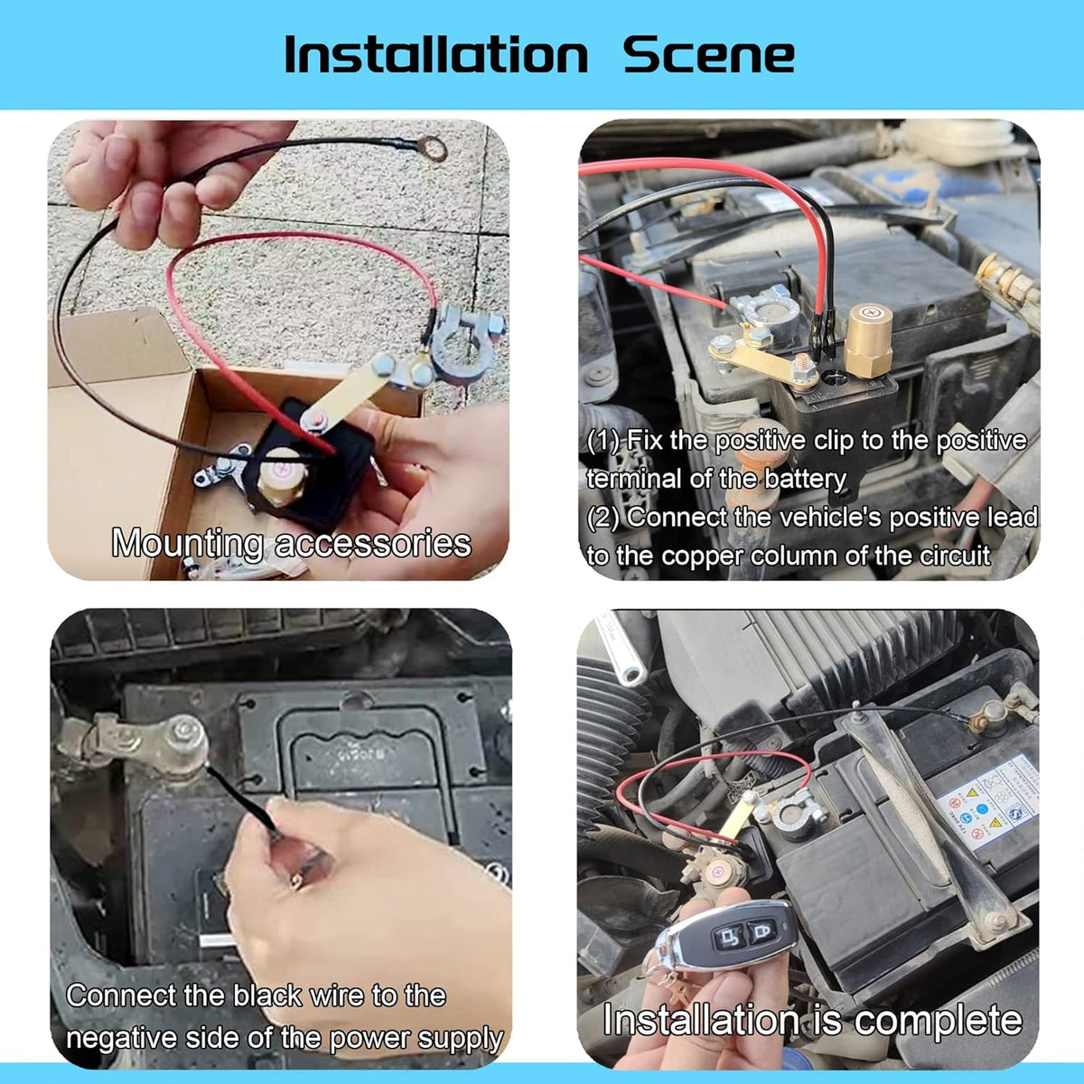 DC12V 250A Remote Battery Disconnect Switch M36150