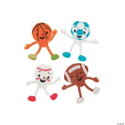 24 Pieces Sports Ball Bendables Toys V509415
