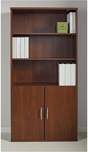 36W Bookcase with Doors in Hansen Cherry S84693