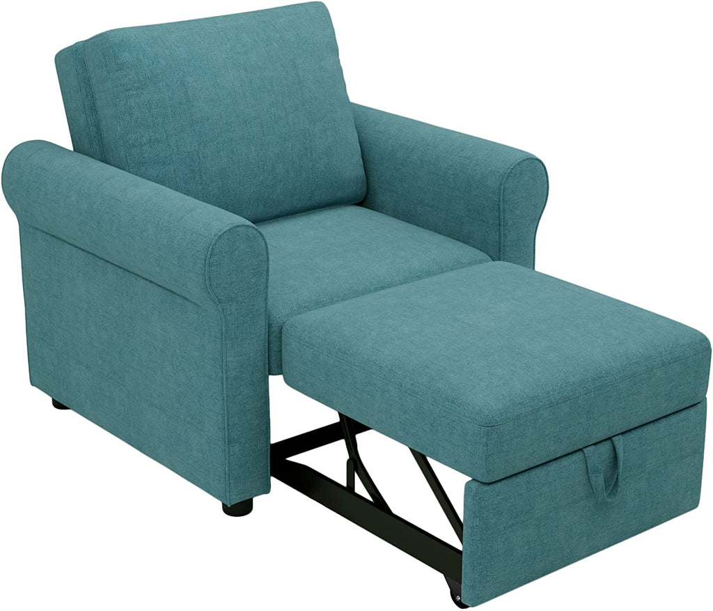 Teal 3-In-1 Single Sofa Bed W9185