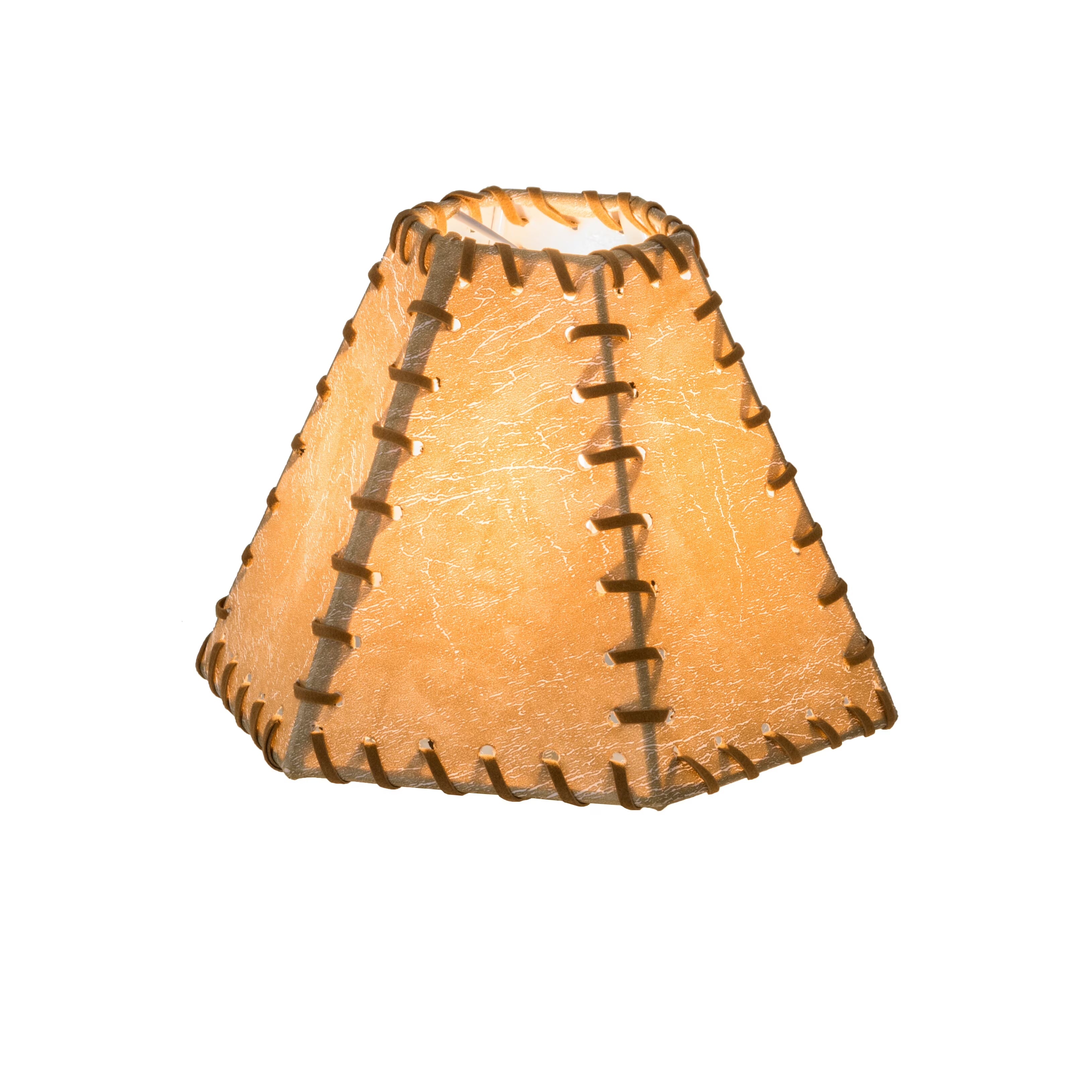Tan Faux Leather Hexagon Shade K9070