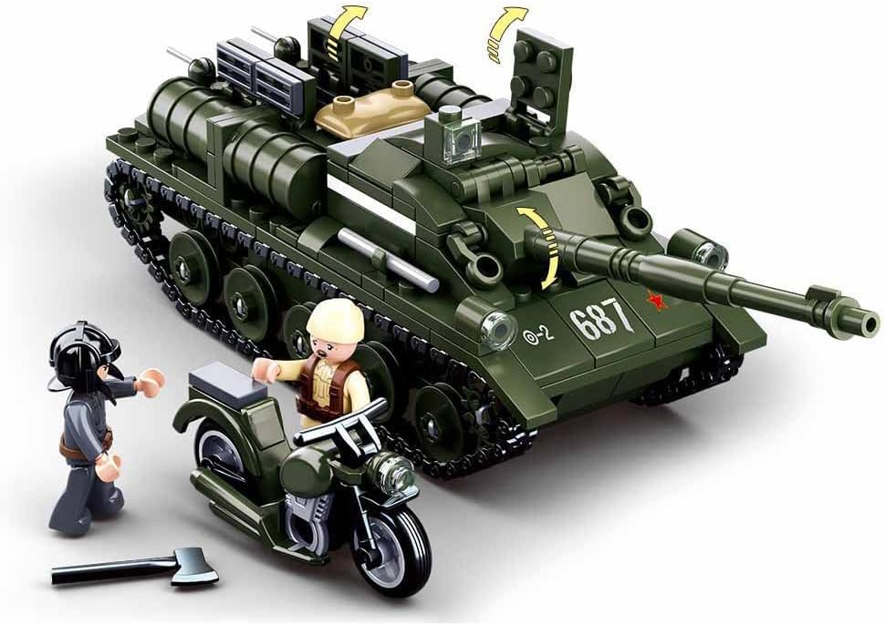 Su-85 Tank Building Block (338 PCS) with 2 Soldier Figures T18540
