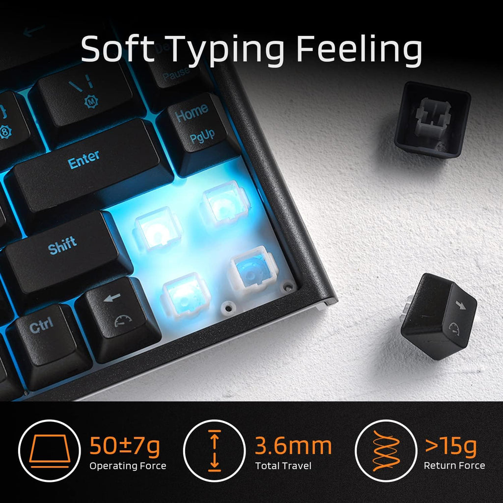 Black 68 Keys Membrane Keyboard, Pack of 2 J277