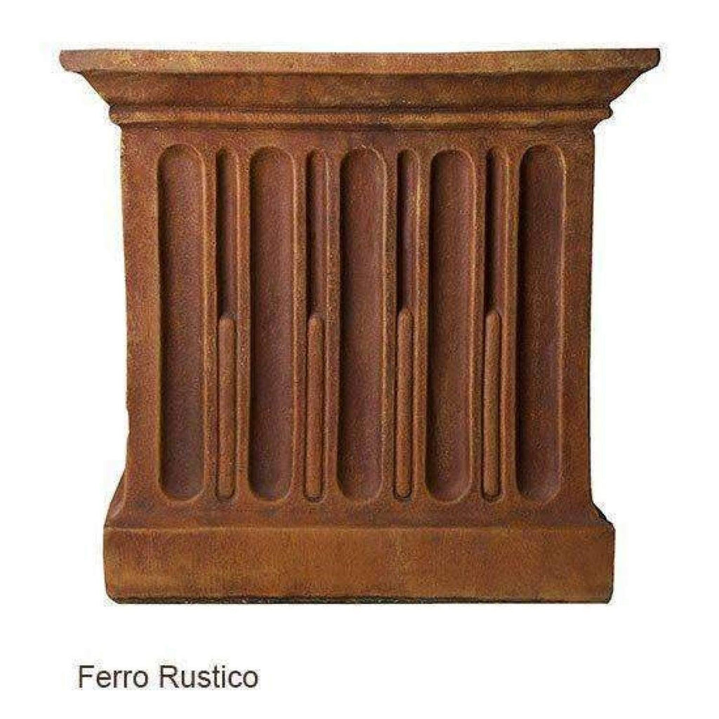 Aged Limestone Cast Stone Backless Garden Bench L57111