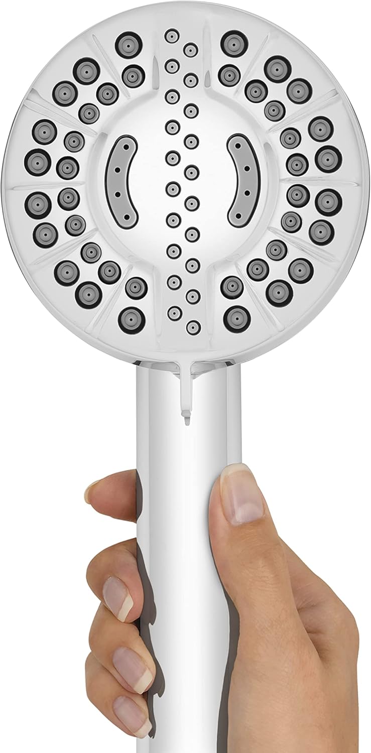 Chrome Hand Held Shower Head with PowerPulse Massage A661