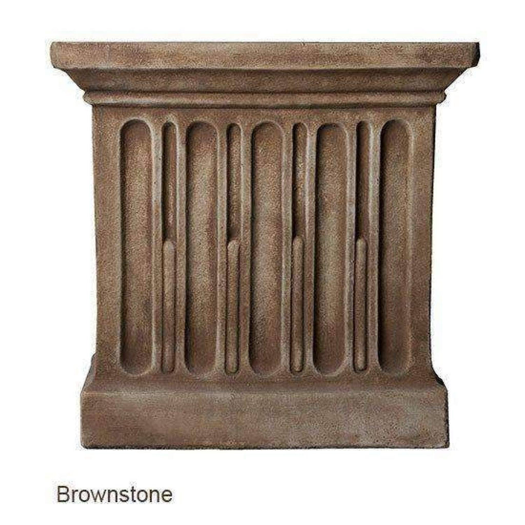 Aged Limestone Cast Stone Backless Garden Bench L57111