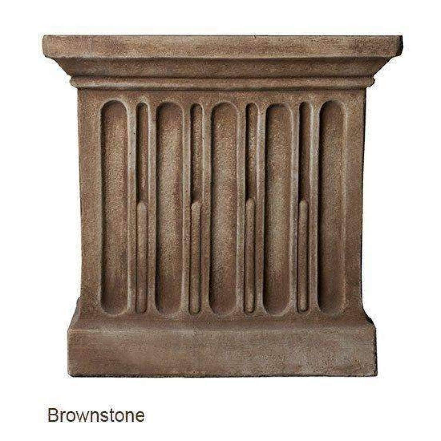 Aged Limestone Cast Stone Backless Garden Bench L57111
