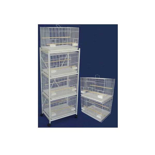 Lot of 6 Small Breeding Cages White B637218