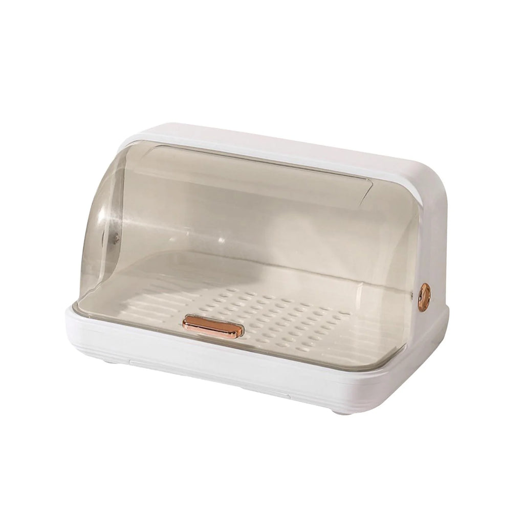White Dustproof Baby Bottle Drying Rack with Drainer and Lid O638245
