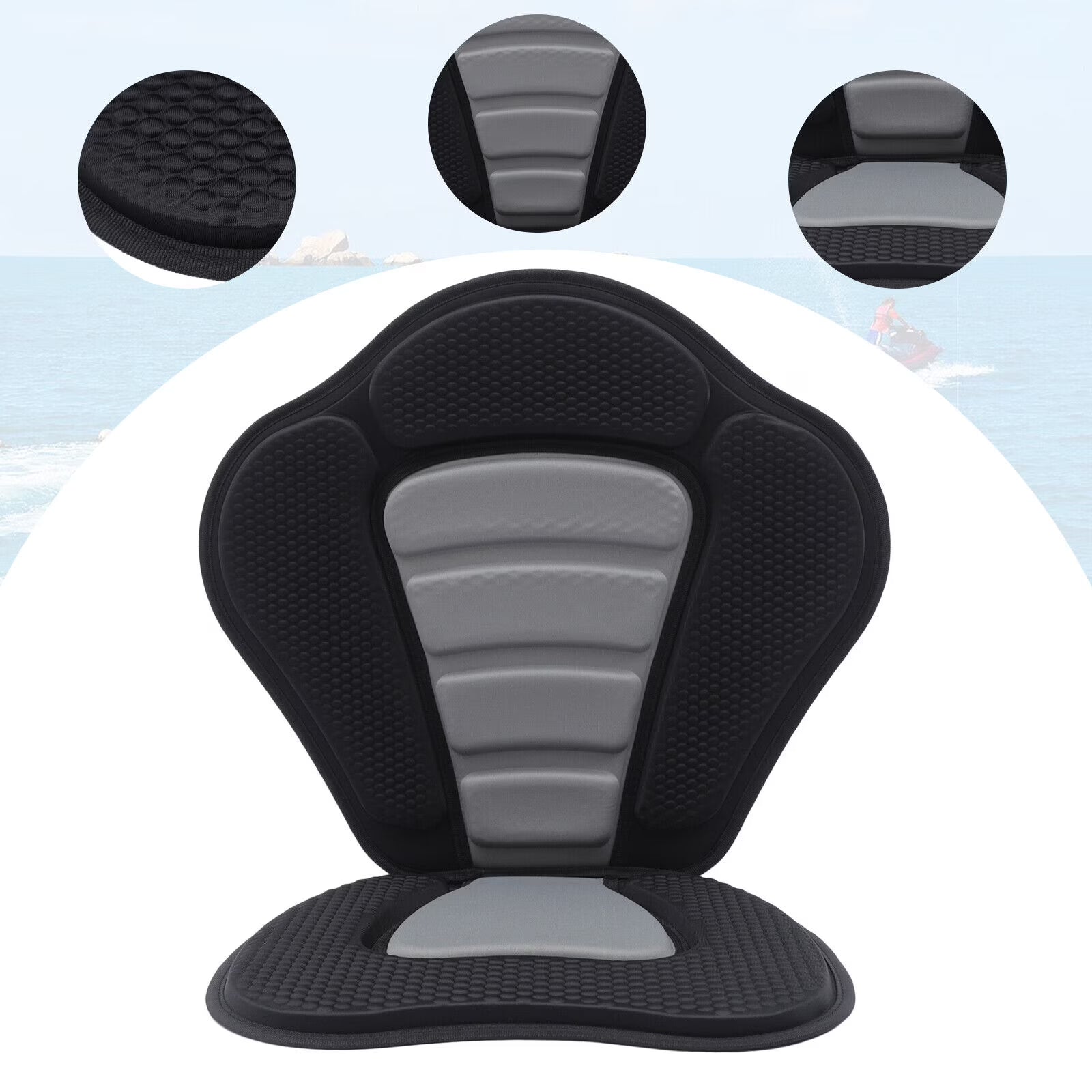Adjustable Padded Kayak Seat with Storage Bag Z82354
