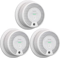 2-in-1 Smoke and Carbon Monoxide Detector Alarm, 10-Year Battery-Operated Dual Sensor, Pack of 3 X308168