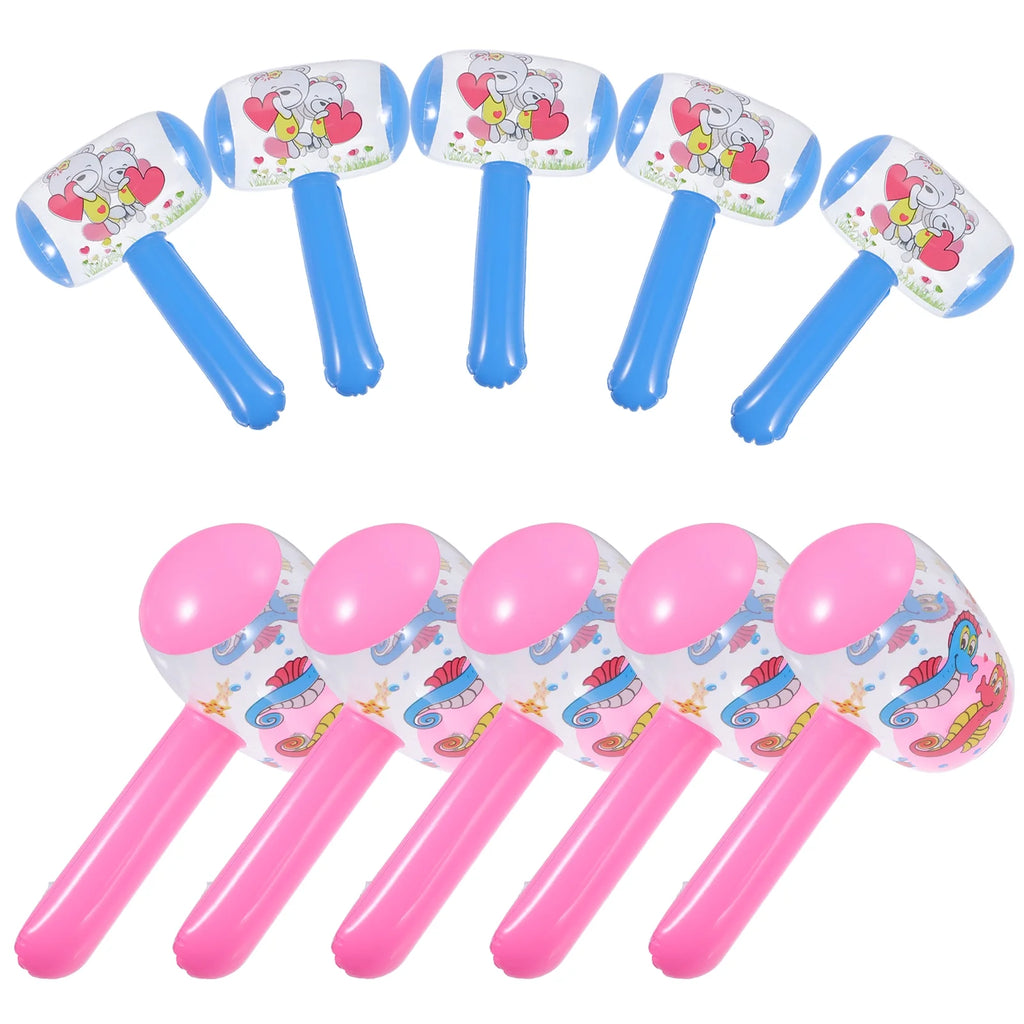 60 Pcs Inflatable Hammer Kids Toy with Bell Handle O4962