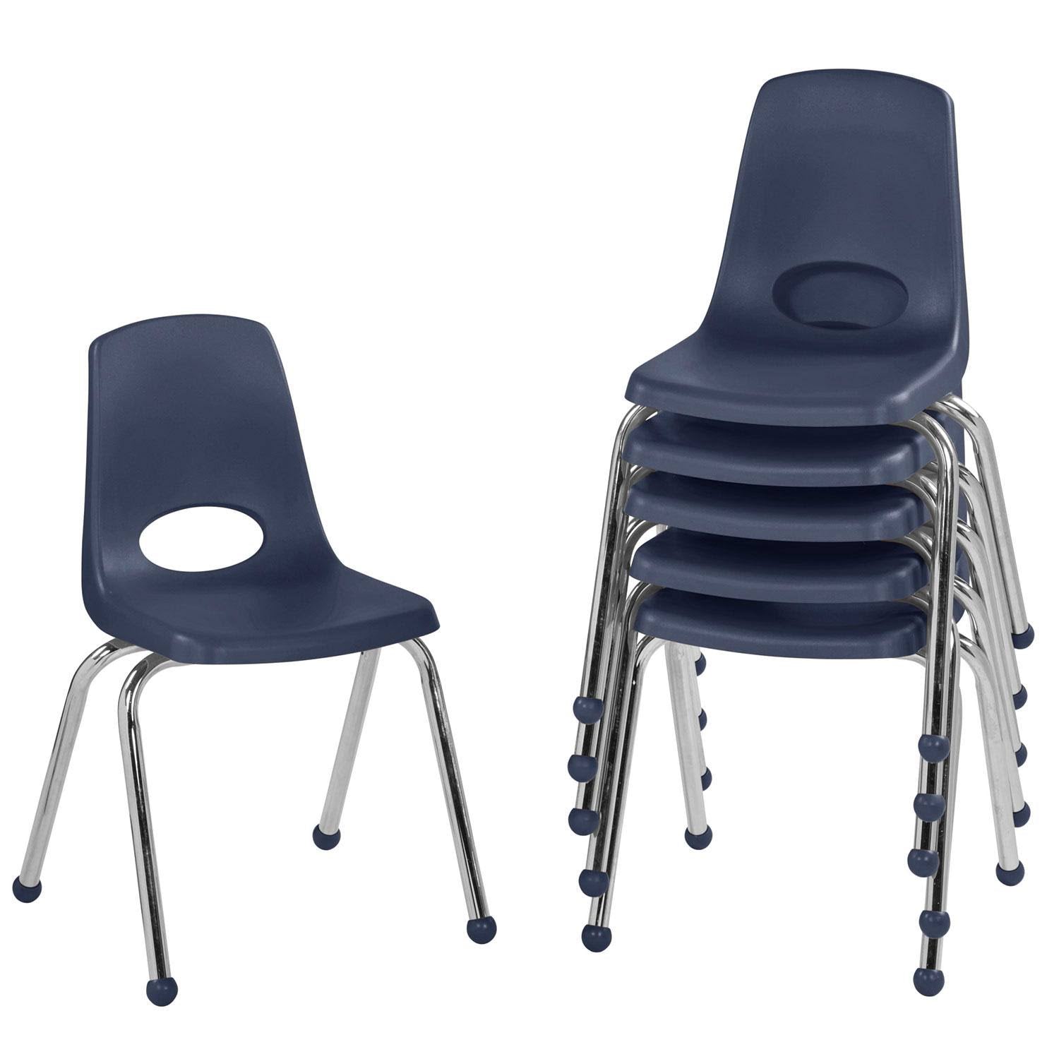 Navy 16in Stack Chair 6-Pack Y266068