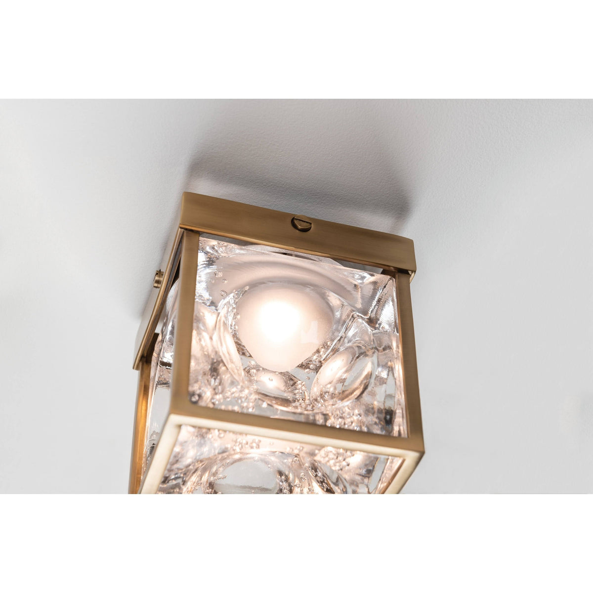 Aged Brass LED Flush Mount I264