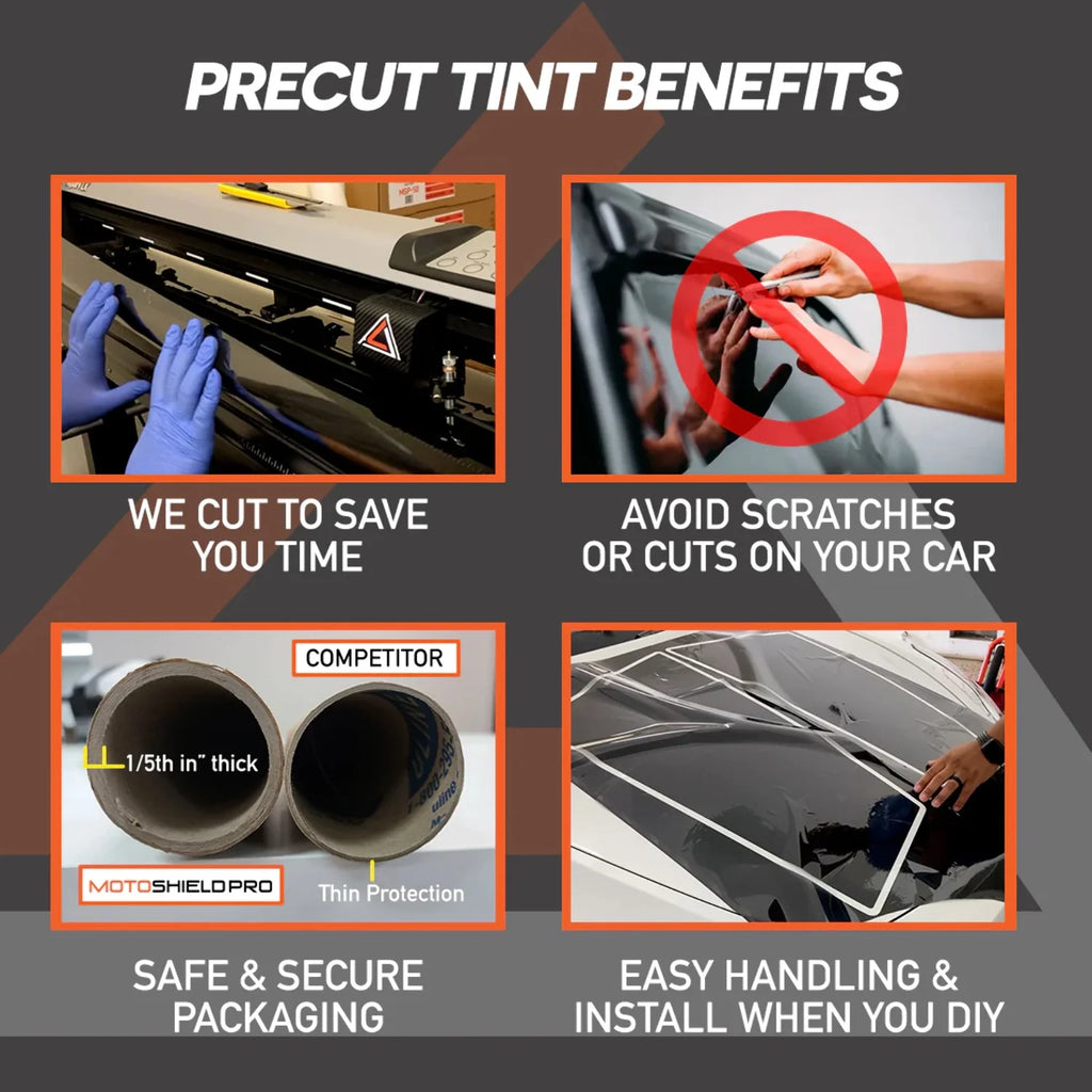Precut Ceramic Window Tint Film for 2019-2021 Chevrolet Silverado 1500 Crew Cab Front Windshield 75% Y437