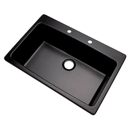 Black Drop-In Kitchen Sink J2369