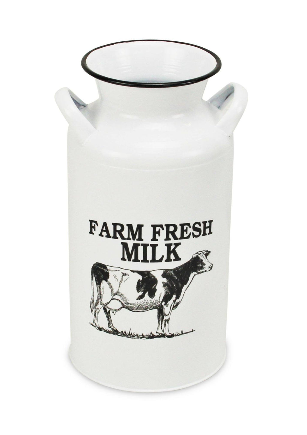 White and Black Lacquered Decorative Milk Jug L203