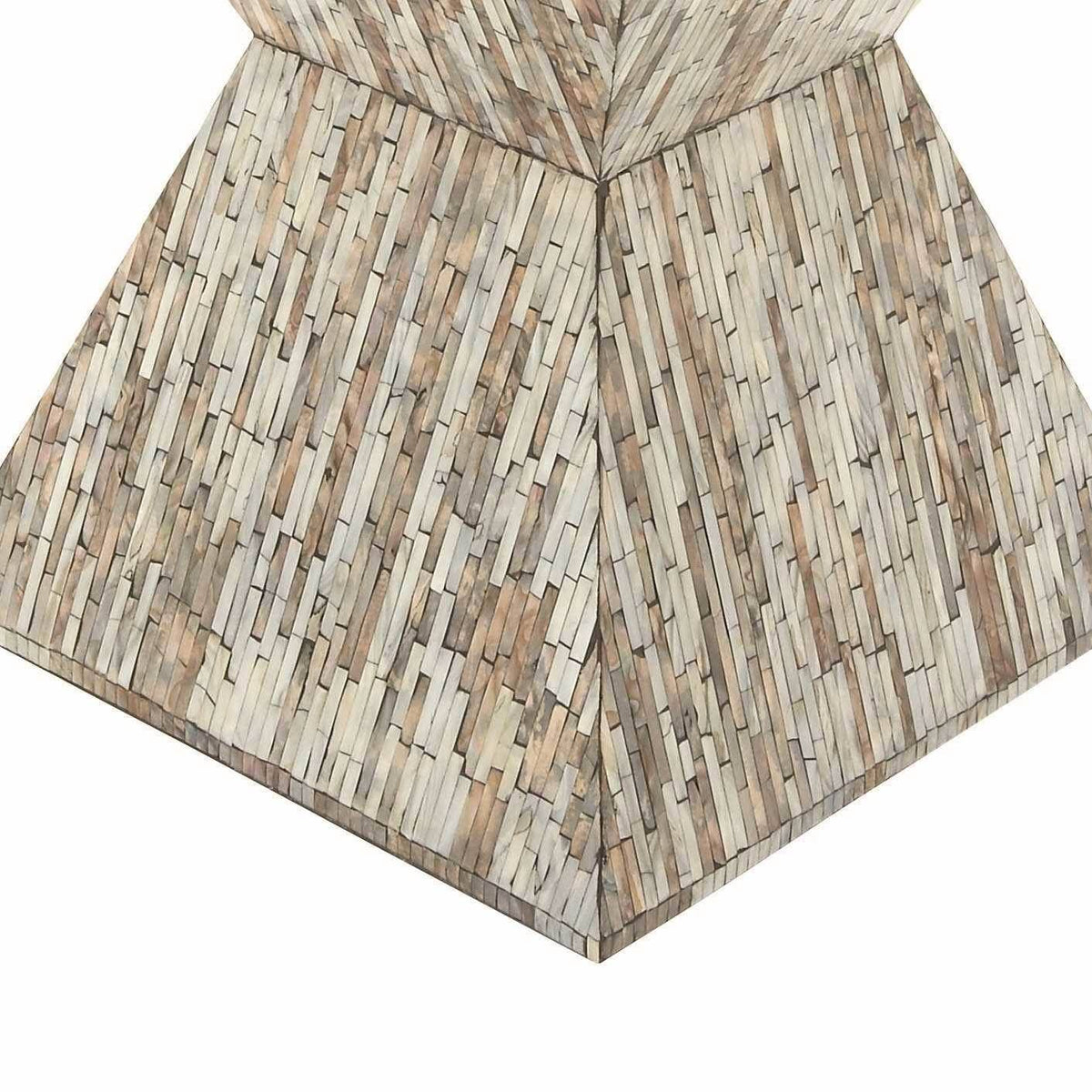 Wood Shell Inlay Accent Table C839557