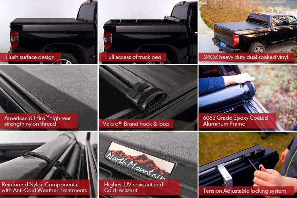 Soft Vinyl Roll Up Tonneau Cover L826