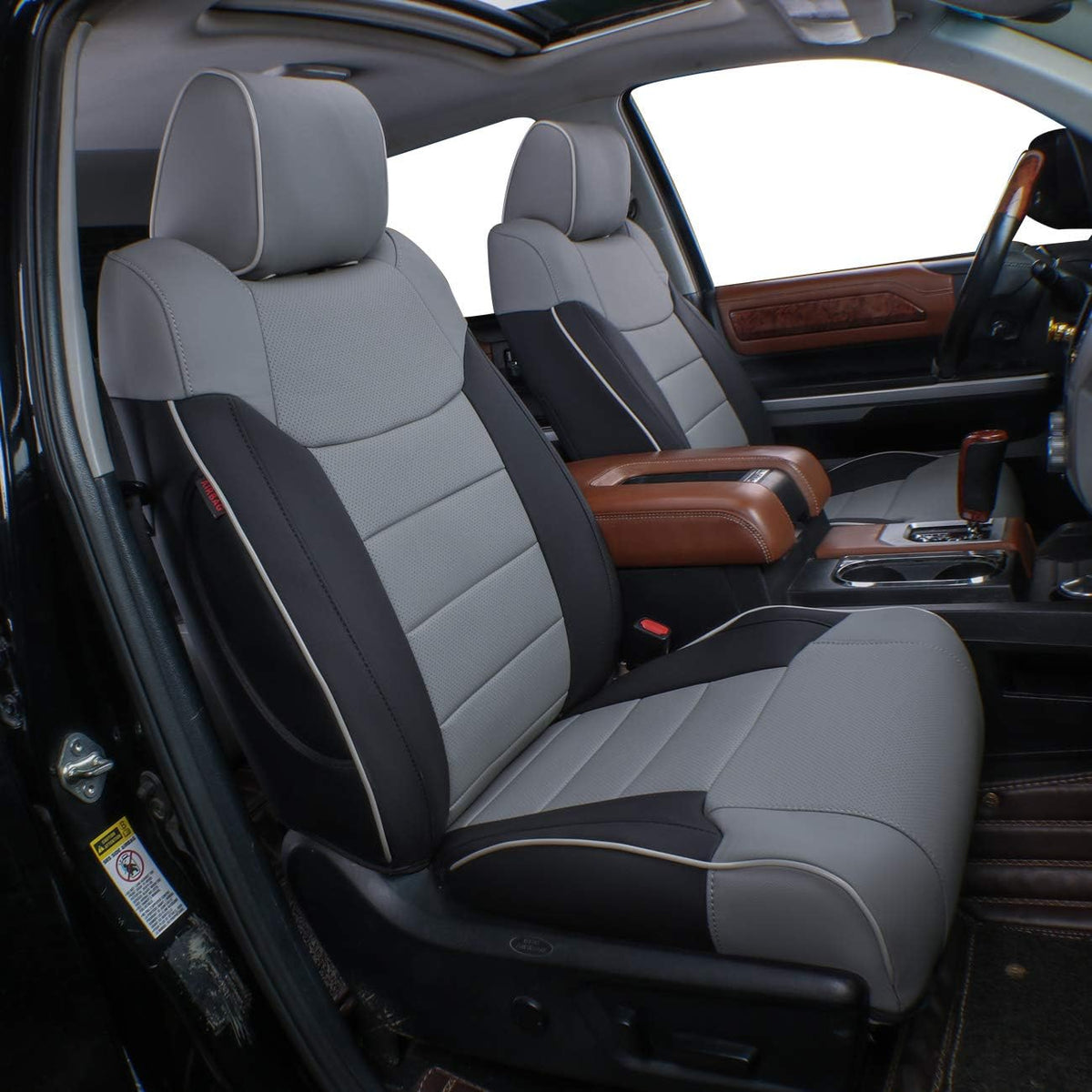 Custom Car Seat Covers Neoprene Black Pack of 2 V962