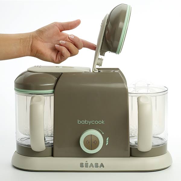 Baby Blender/Steamer, 2.3 qt, Polypropylene, Latte/Mint V836949