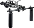 15mm Shoulder Pad Rig Support System with Riser Base Plate Mount, 15mm Rod and Handle Grips for DSLR Camera Y8373