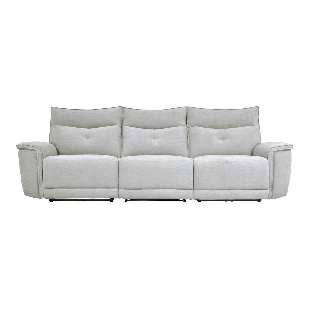 3-Piece Wood & Fabric Sofa in Mist Gray S2990
