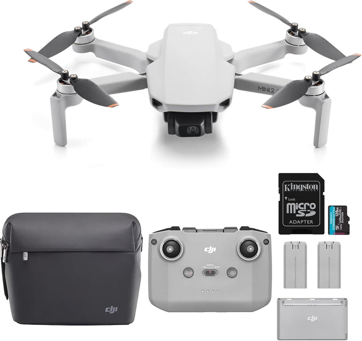 Lightweight Foldable Mini Camera Drone with 2.7K Video, Extra Batteries, 31-min Flight Time (2 Items) Y46115