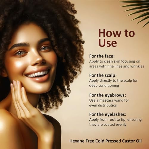 16 fl oz Cold Pressed Castor Oil in Glass Bottle E80067