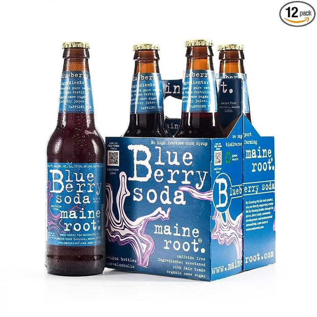 Blueberry Soda, 12 fl oz (12 Glass Bottles) W94519