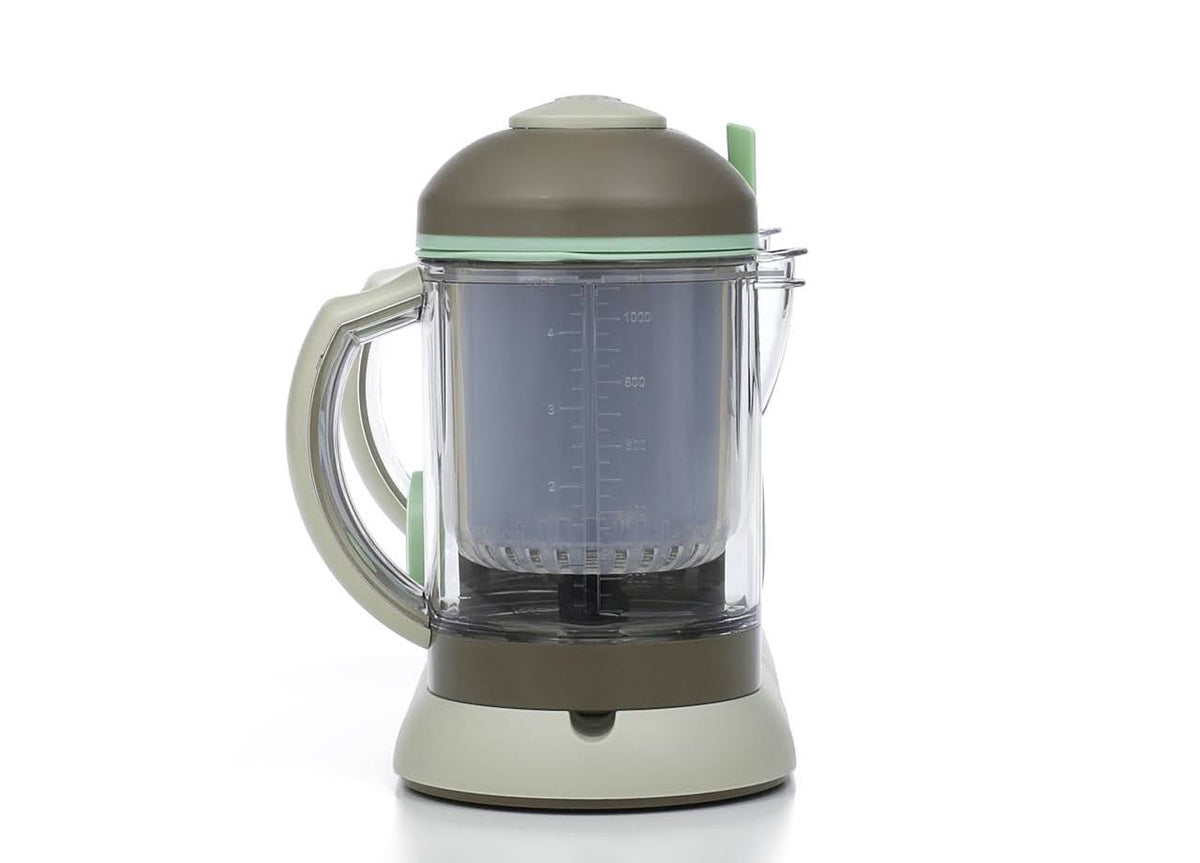 Baby Blender/Steamer, 2.3 qt, Polypropylene, Latte/Mint V836949