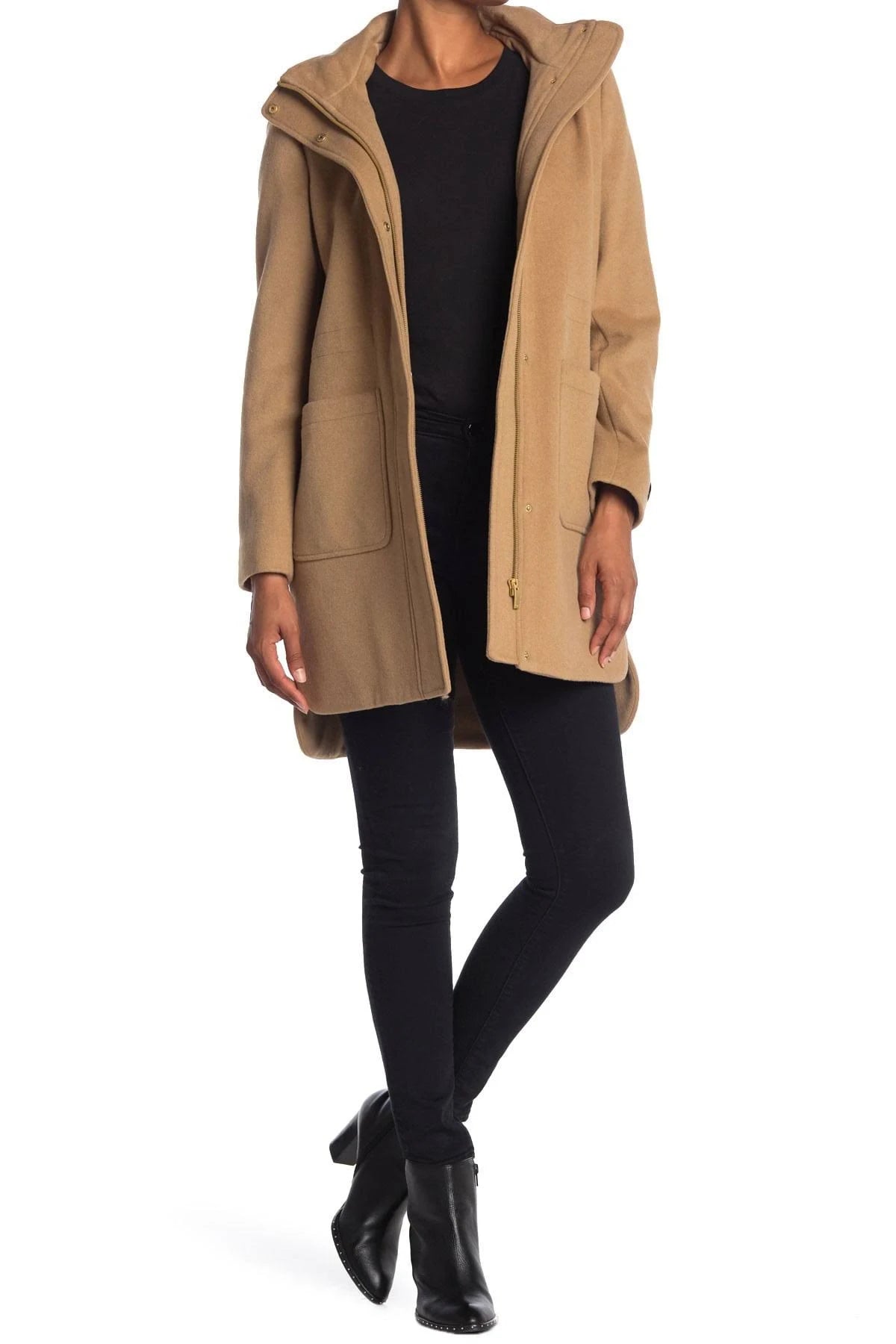 Hooded Wool Blend Coat S787869