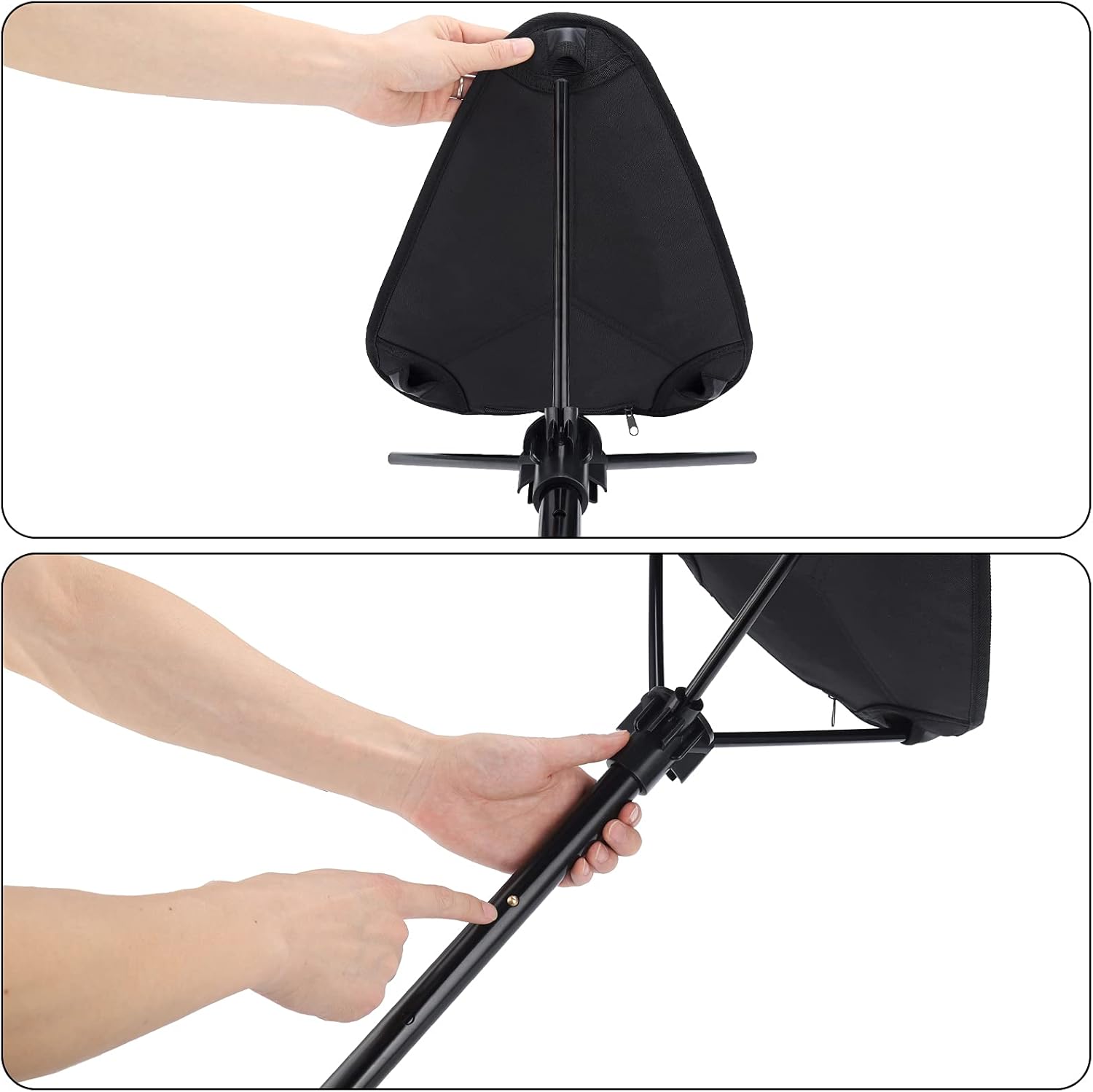 Foldable Telescopic Camping Stool, Pack of 2 M62813